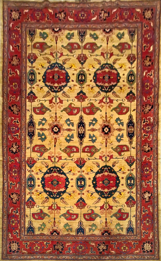 Handwoven Senneh Rug with All-Over Pattern