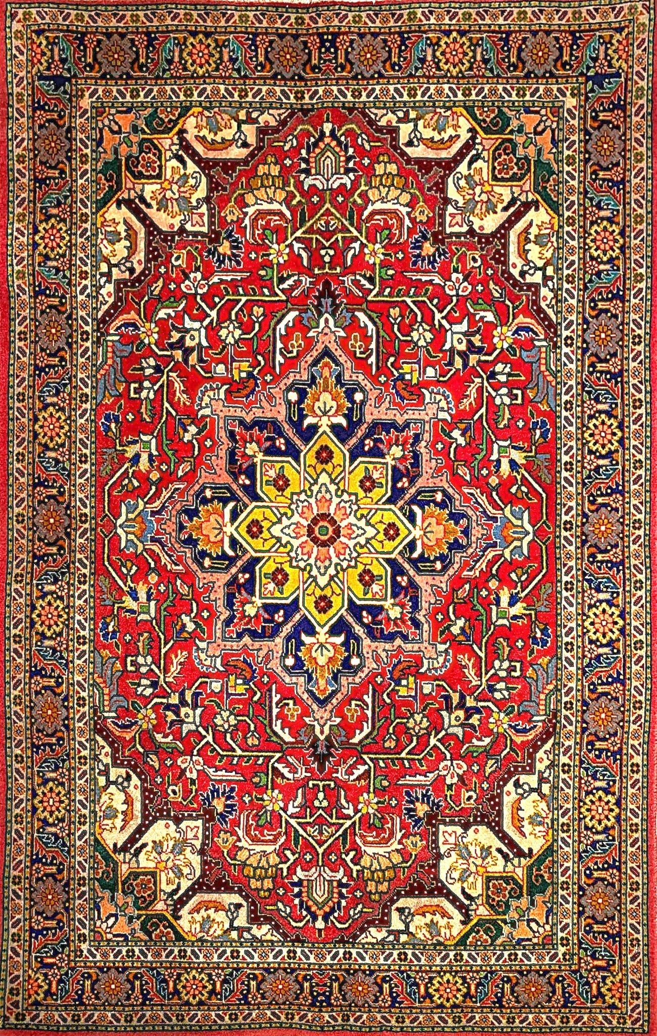 Classic Medallion Rug from Tabriz