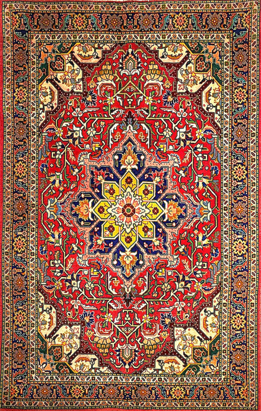 Classic Medallion Rug from Tabriz