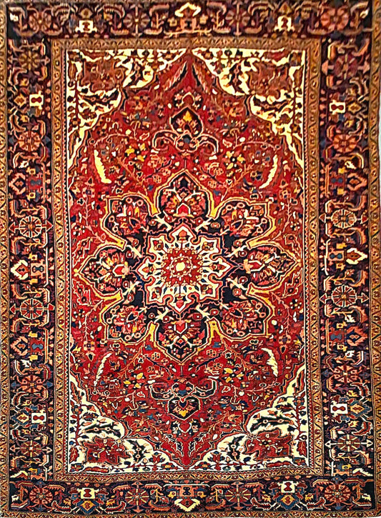 Vintage Ahar Rug – Semi-Antique Aesthetic