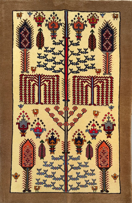 Persian Rug – Traditional Design – 4'1" x 3'3"