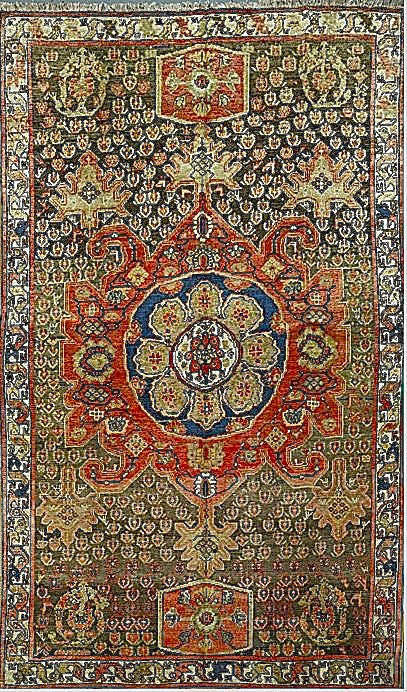 Classic Medallion Rug from Malayer