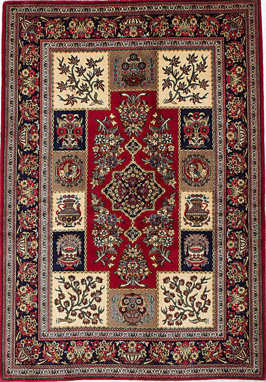 Antique Qum Rug in All-Over Style