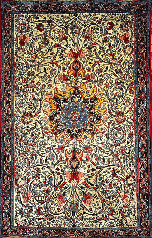 Beautiful Semi-Antique Traditional Rug from Persian