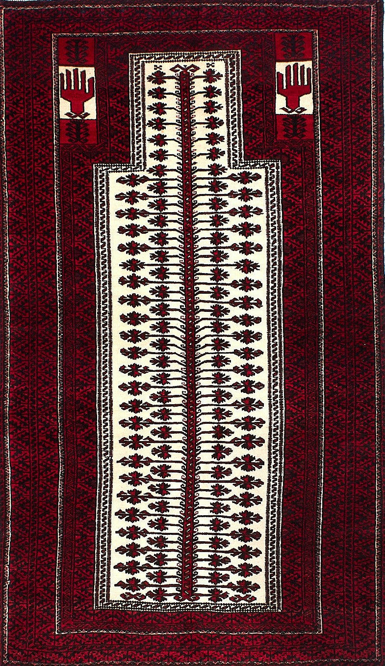Elegant All-Over Rug – Handmade in Balouchi