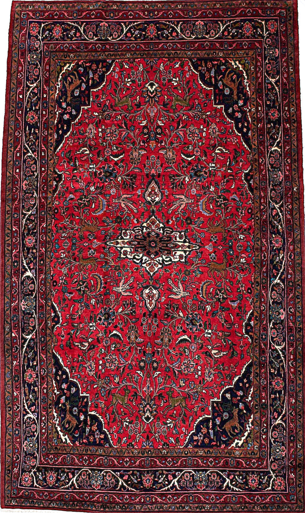 Classic Medallion Rug from Hamadan