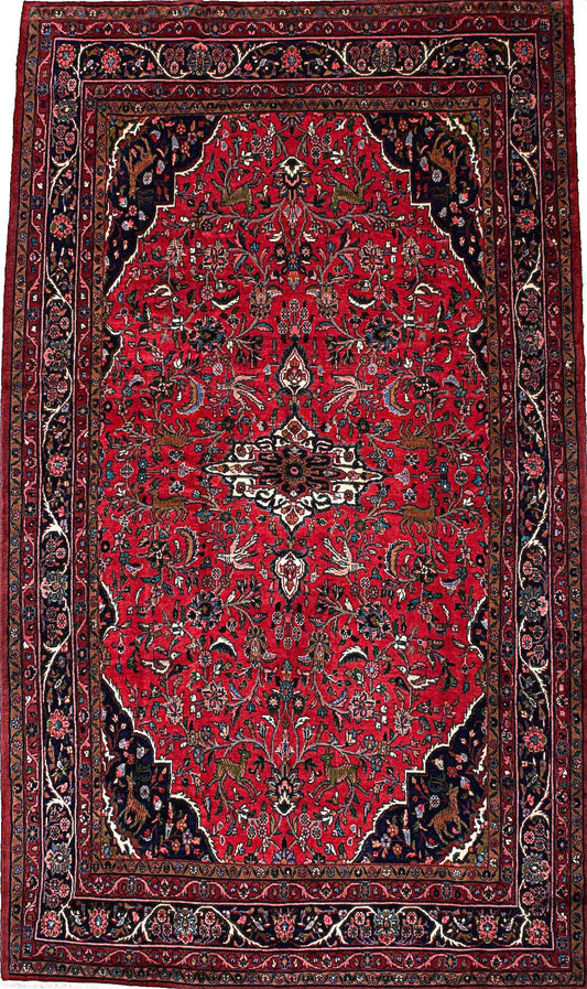 Classic Medallion Rug from Hamadan