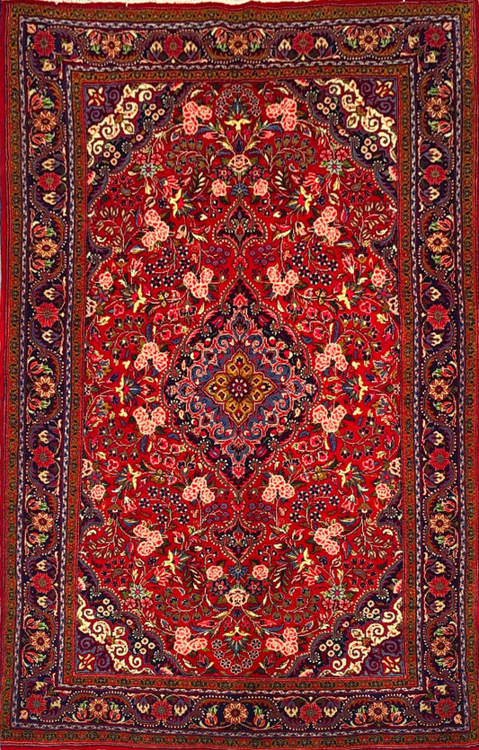 Beautiful Semi-Antique Traditional Rug from Persian