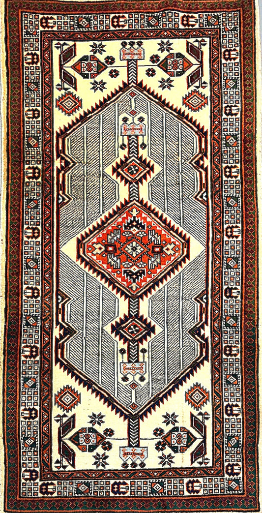 Persian Rug – Semi-Antique Design – 5'5" x 2'10"