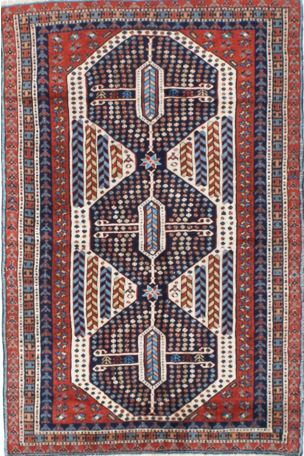 Persian Rug – Traditional Design – 4'9" x 3'9"