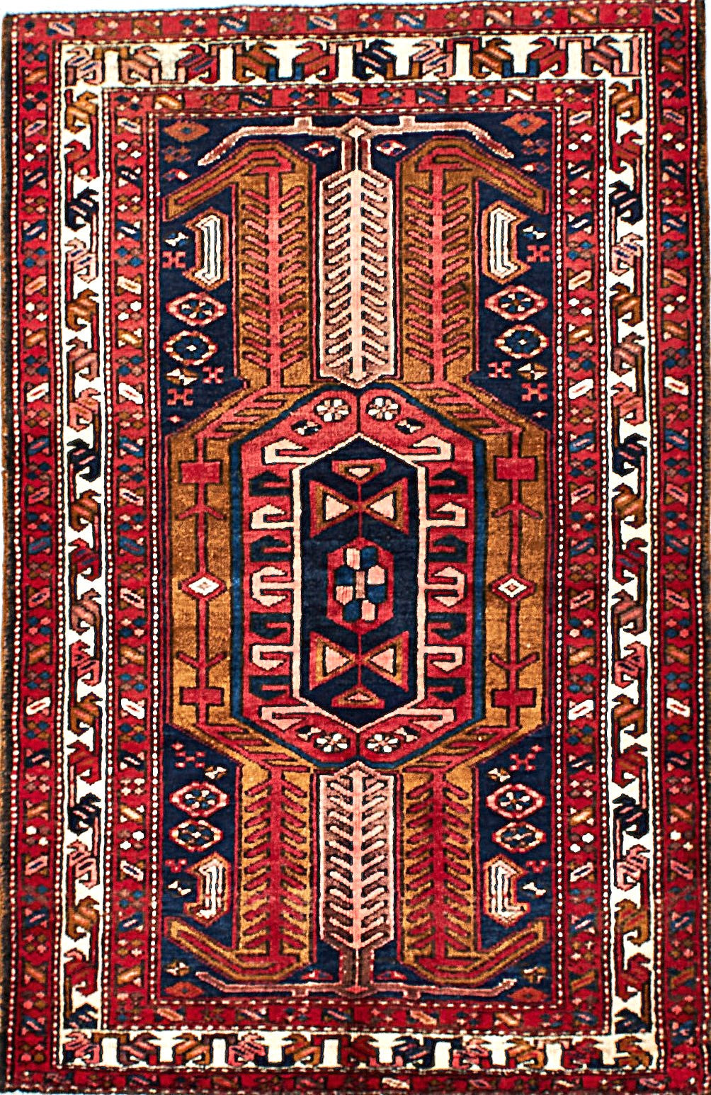 Antique Ardebil Rug in Medallion Style