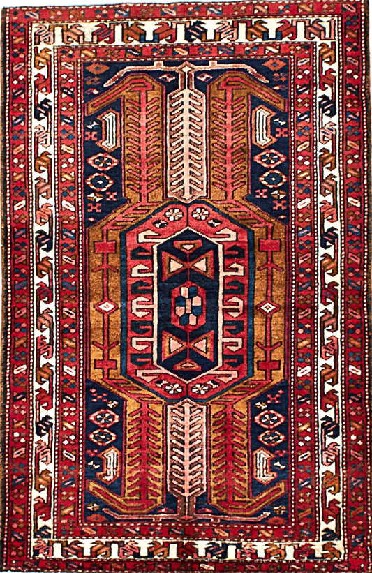 Antique Ardebil Rug in Medallion Style