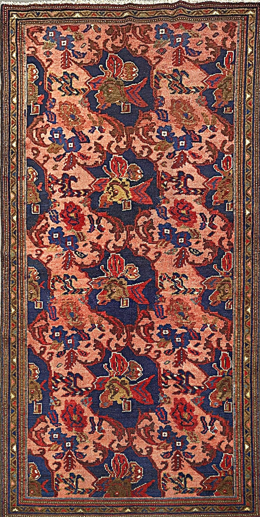 Handwoven Hamadan Rug with All-Over Pattern