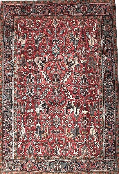 Antique Heriz Rug in All-Over Style