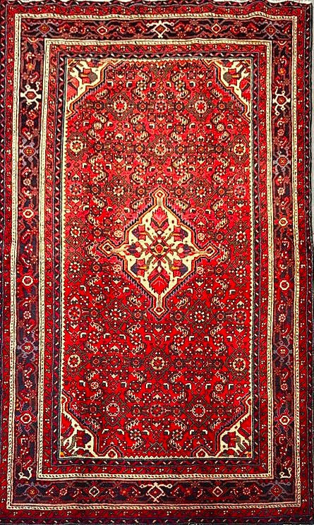 Elegant Medallion Rug – Handmade in Hamadan