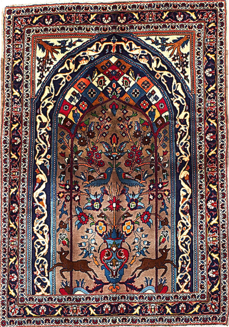 Beautiful Semi-Antique Semi-Antique Rug from Persian