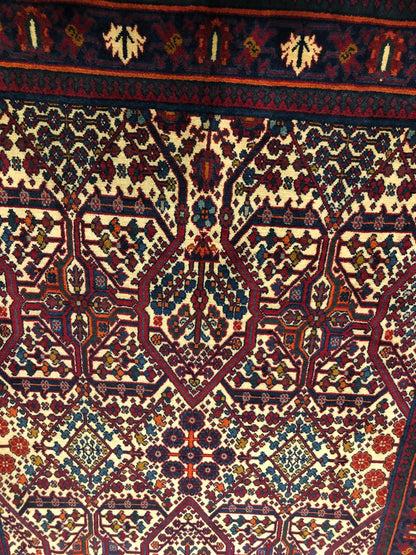 Semi-Antique Persian Joshaghan Rug with Medallion Design